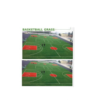 Durable Using Various Sport Basketball Artificial Grass Thick Green